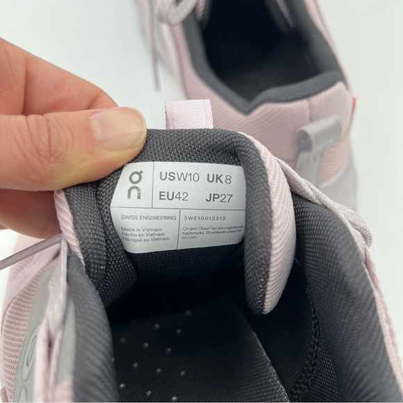 ONCLOUD Cloudhorizon Purple Lace Up Athleisure Running Trainer Sneaker Women 10 - Picture 9 of 10